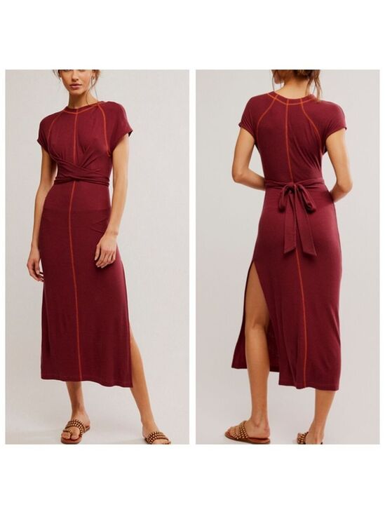 Free People Dresses & Skirts - NWT Free People Sunni Midi Dress in Wild Ginger Size M